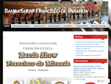 Tablet Screenshot of bandashowfranciscodemiranda.com